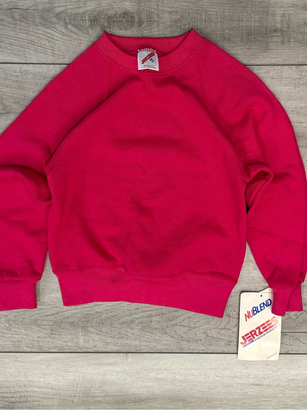 Jerzees Women’s Bright Hot Pink Crewneck Sweatshirt